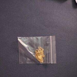 Gold-Toned Heart Pendant Necklace